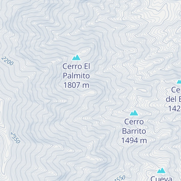 Map of Cerro El Barrito