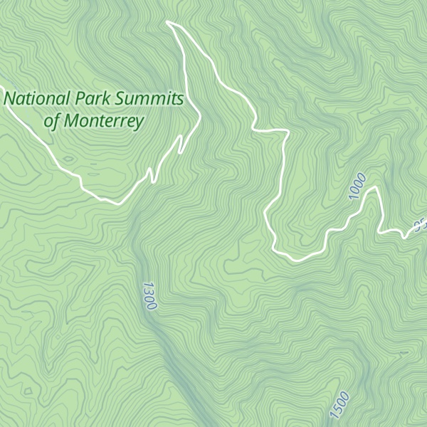 Map of La Piedra Parada