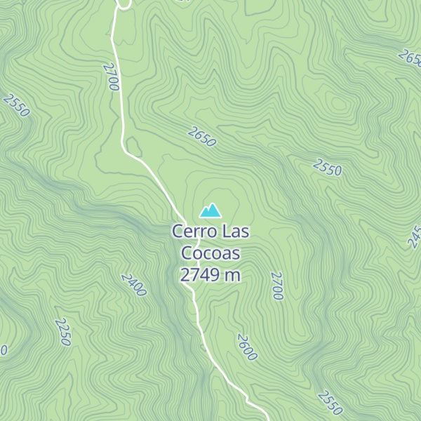 Map of Cerro Las Cocoas
