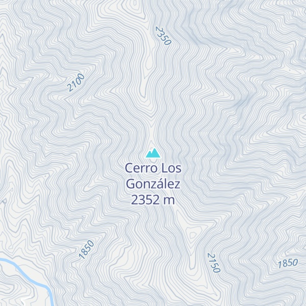 Map of Cerro Los González