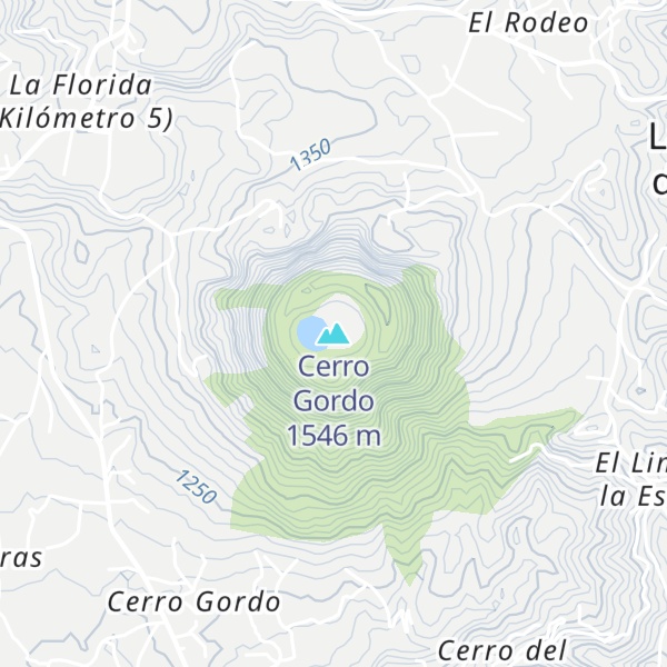 Map of Cerro Gordo