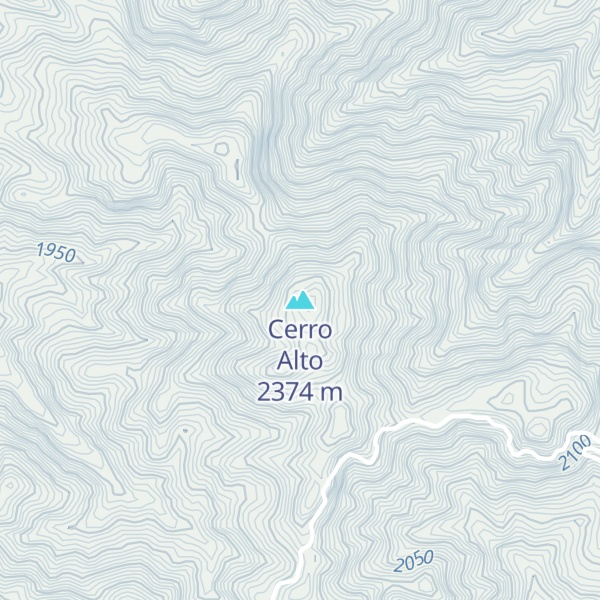 Map of Cerro Alto