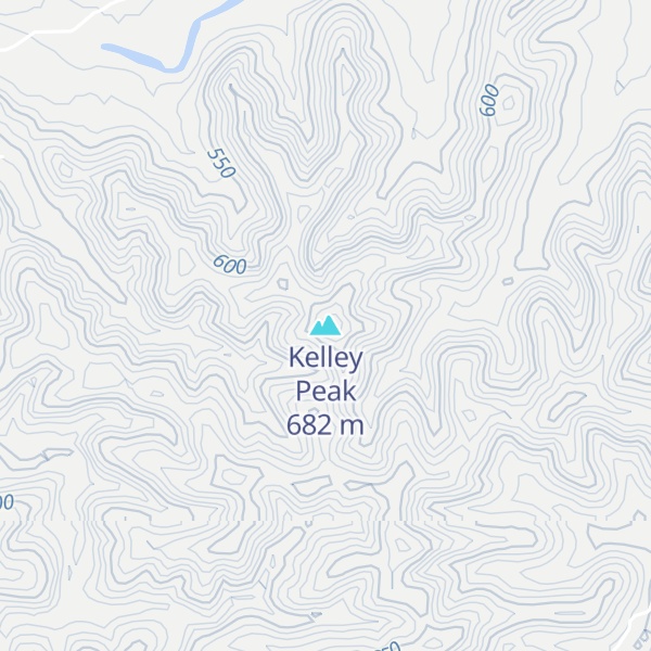 Map of Kelley Peak