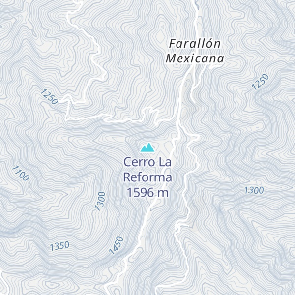 Map of Cerro La Reforma
