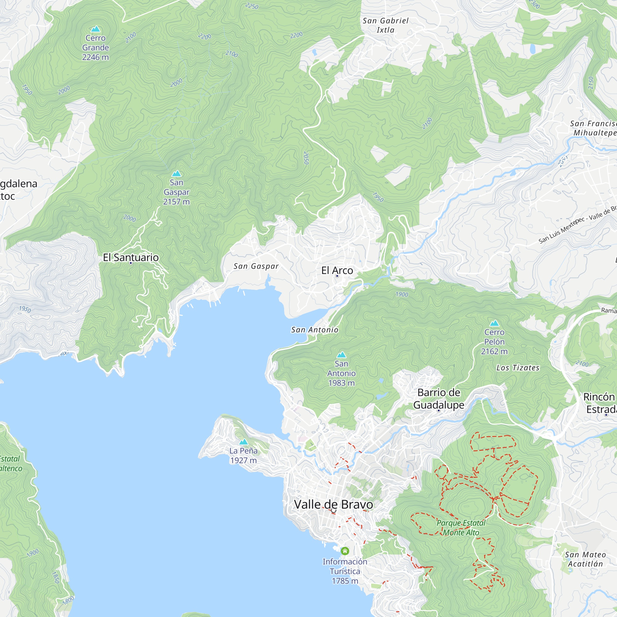 Cabañas del Lago map
