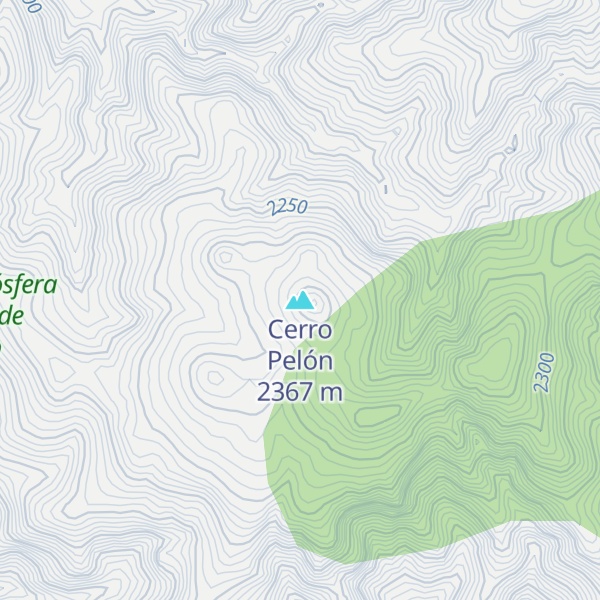 Map of Cerro Pelón