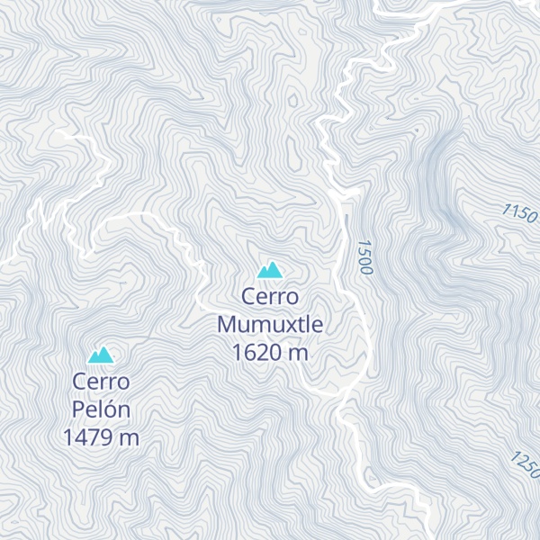 Map of Cerro Mumuxtle