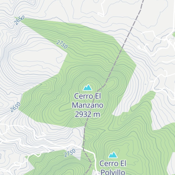 Map of Cerro El Manzano