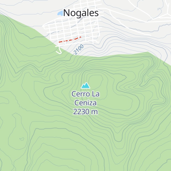 Map of Cerro La Ceniza