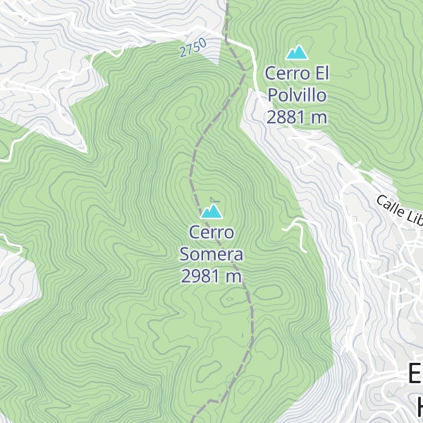 Map of Cerro Somera