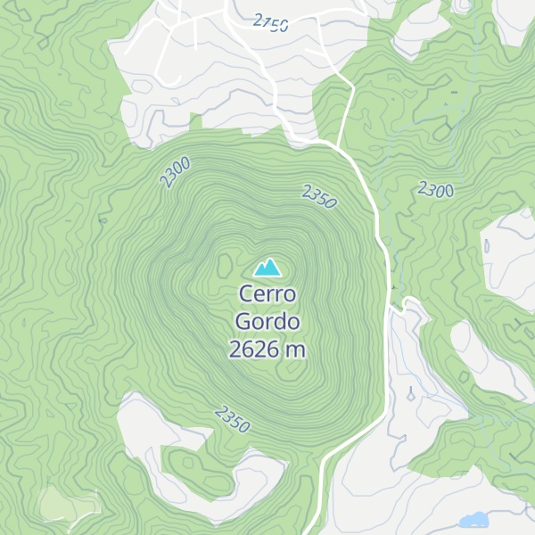 Map of Cerro Gordo