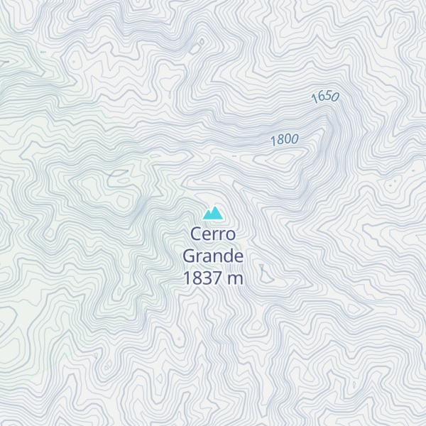 Map of Cerro Grande