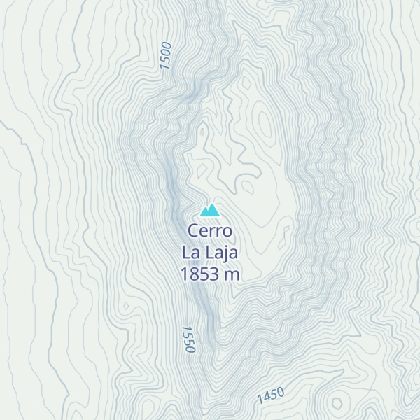 Map of Cerro La Laja