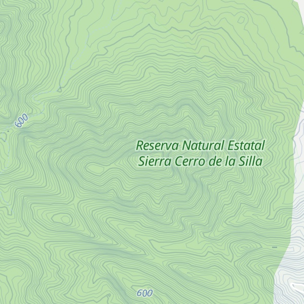 Map of Cerro Potrero de las Yeguas