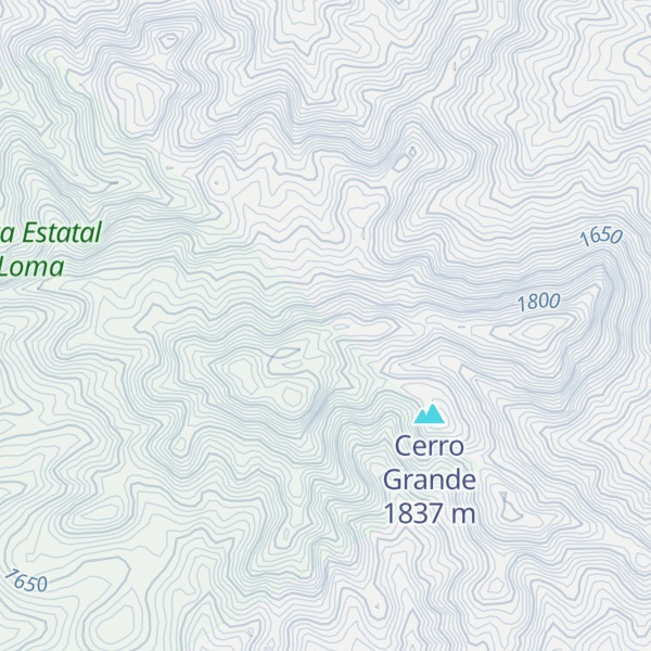 Map of Cerro Alisos