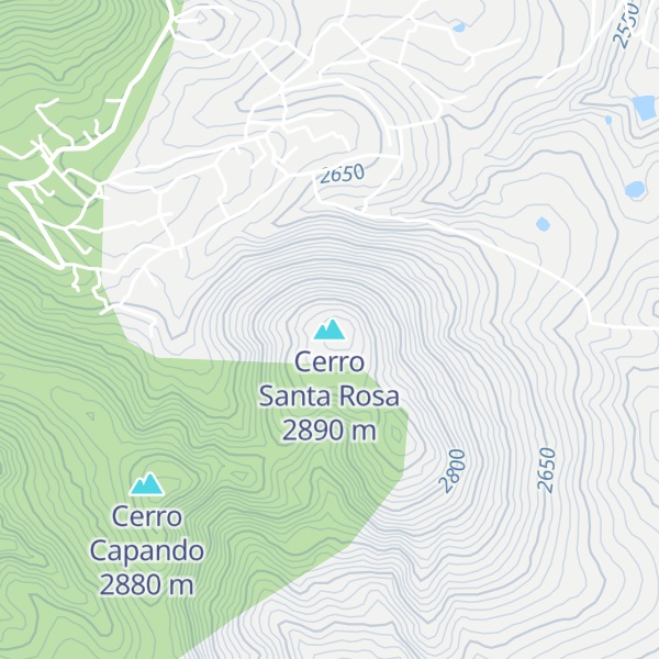 Map of Cerro Santa Rosa