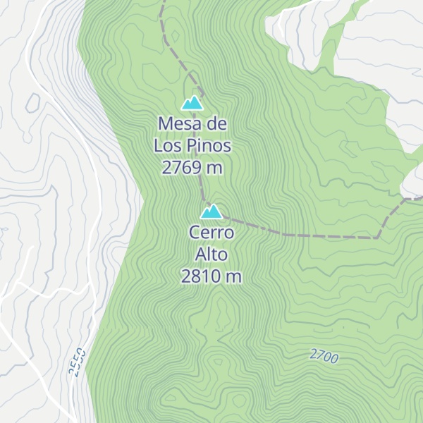 Map of Cerro Alto