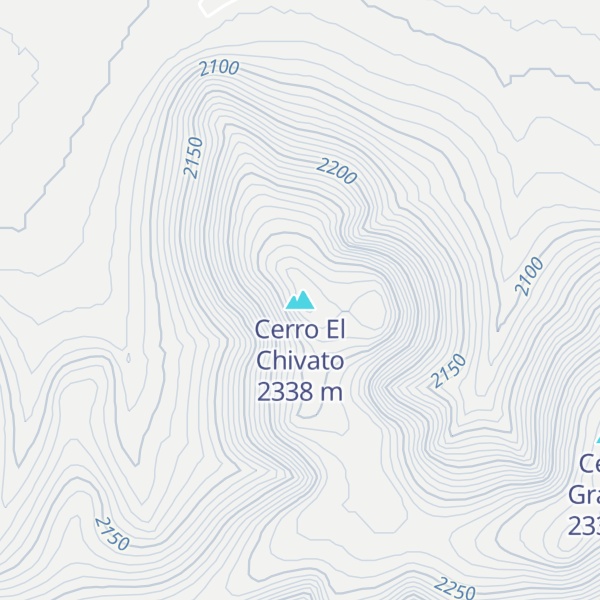 Map of Cerro El Chivato