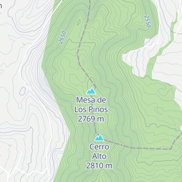 Map of Mesa de Los Pinos