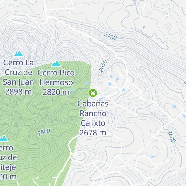 Map of Cabañas Rancho Calixto