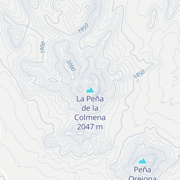 Map of La Peña de la Colmena