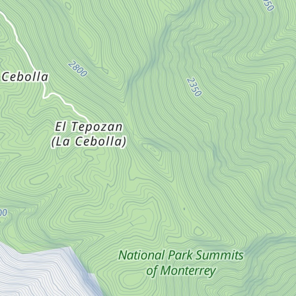 Map of Pico El Santo
