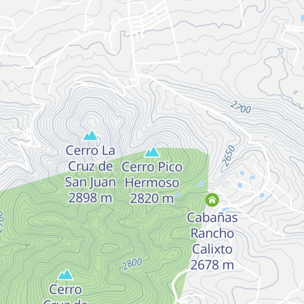 Map of Cerro Pico Hermoso