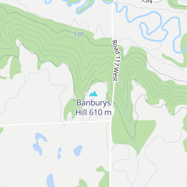 Map of Banburys Hill