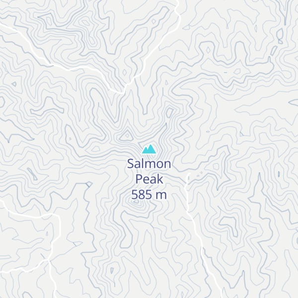 Map of Salmon Peak