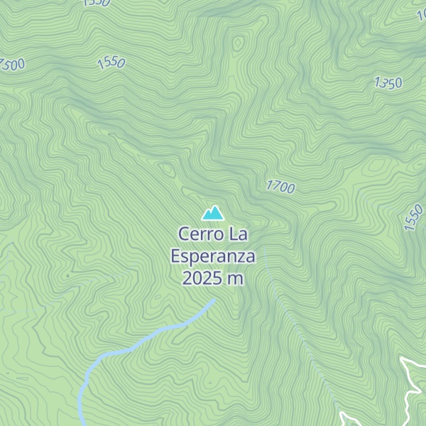 Map of Cerro La Esperanza