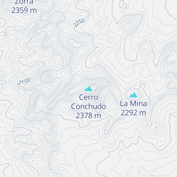 Map of Cerro Conchudo