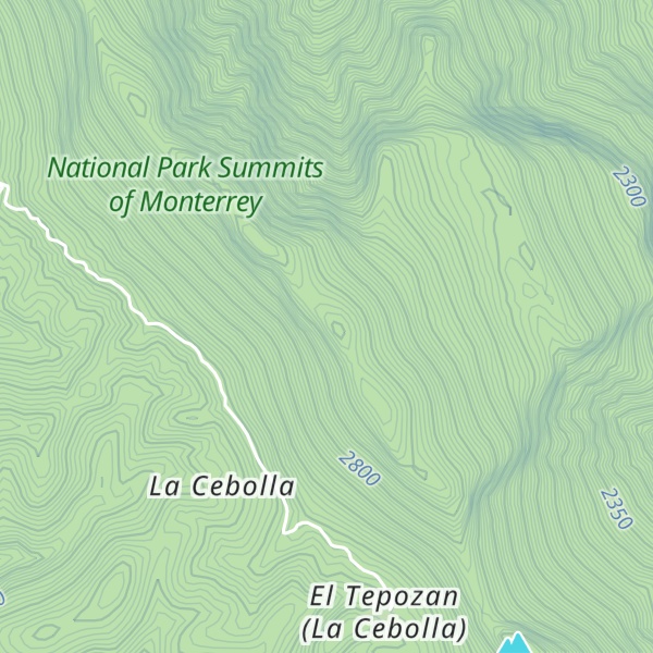 Map of Sierra La Cebolla