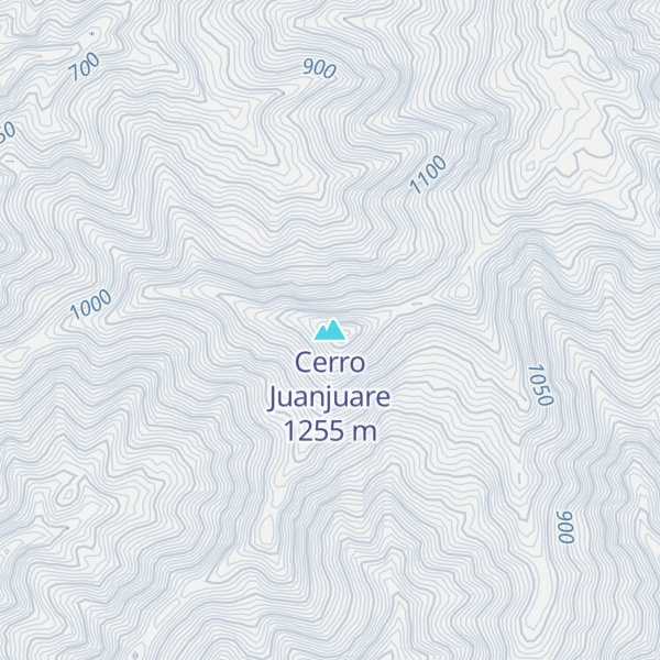 Map of Cerro Juanjuare