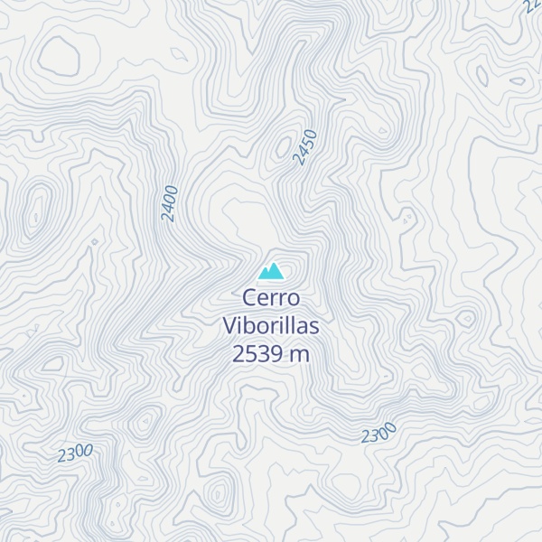 Map of Cerro Viborillas