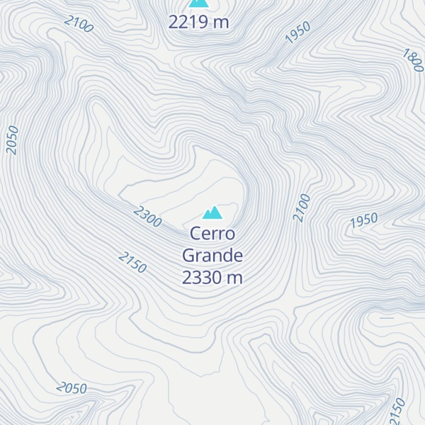 Map of Cerro Grande