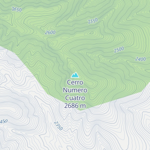 Map of Cerro Numero Cuatro