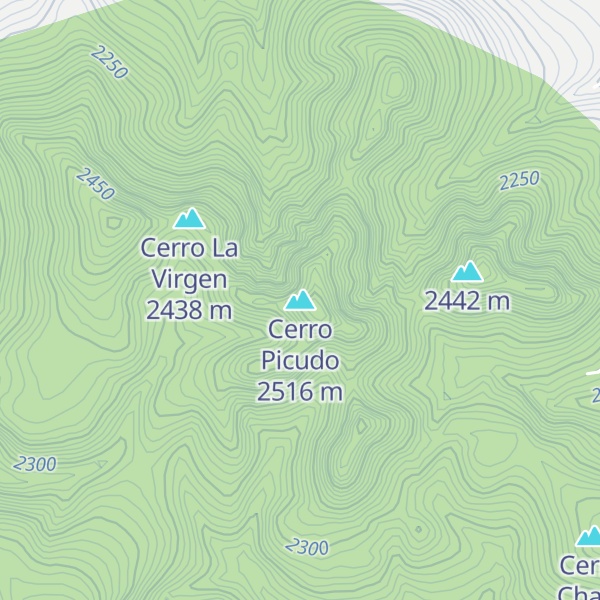Map of Cerro Picudo