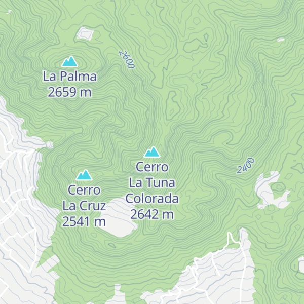 Map of Cerro La Tuna Colorada