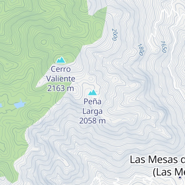 Map of Peña Larga