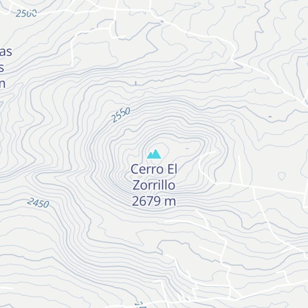 Map of Cerro El Zorrillo