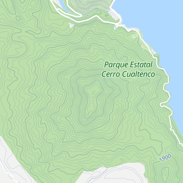 Map of El Cualtenco la Boquilla