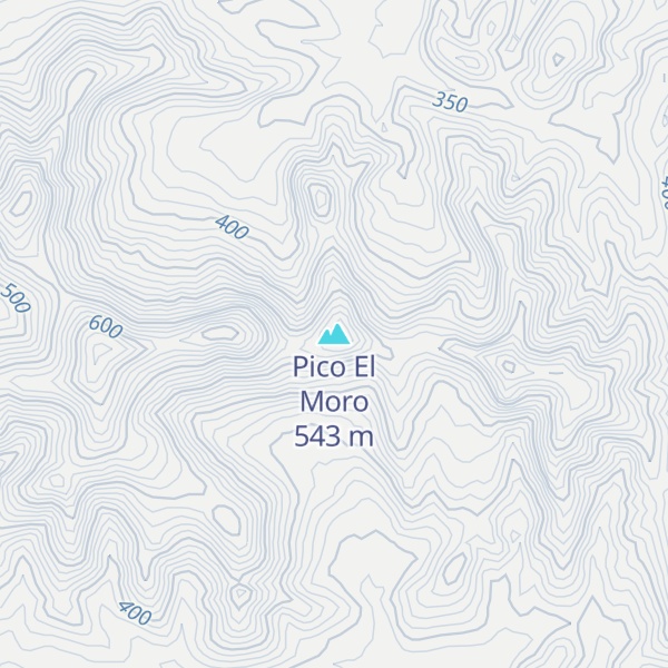 Map of Pico El Moro