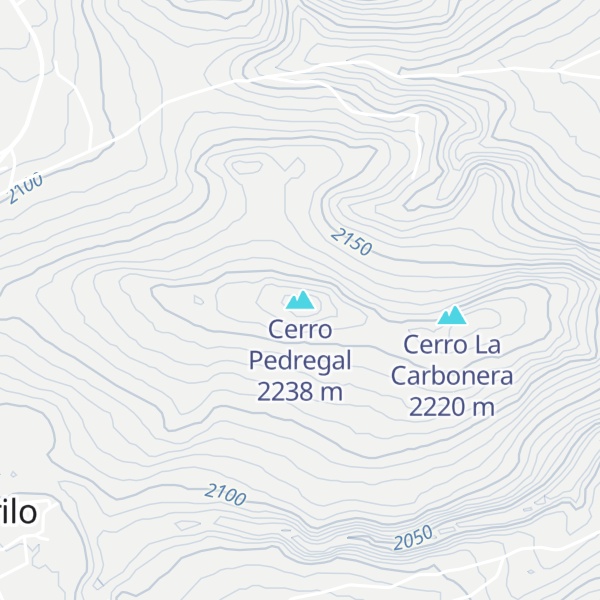 Map of Cerro Pedregal