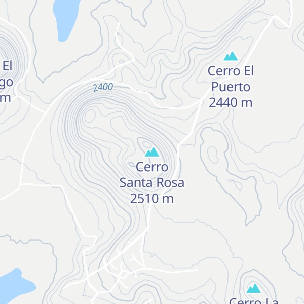 Map of Cerro Santa Rosa