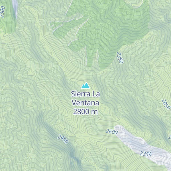 Map of Sierra La Ventana