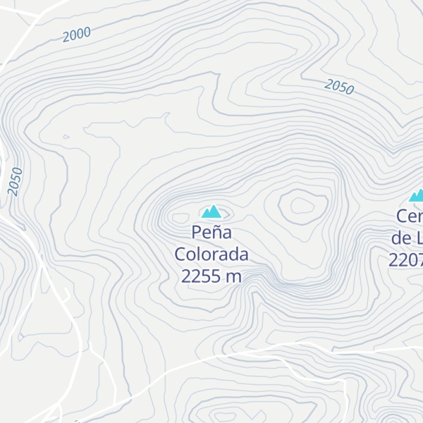 Map of Peña Colorada