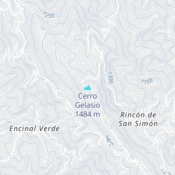 Map of Cerro Gelasio