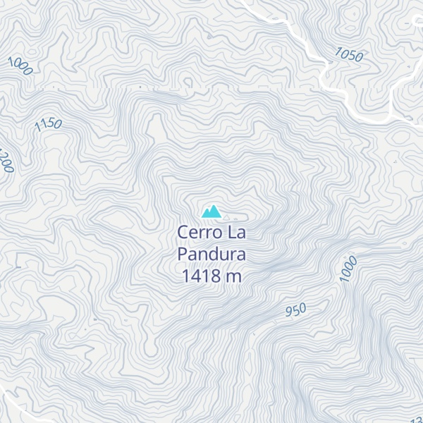 Map of Cerro La Pandura