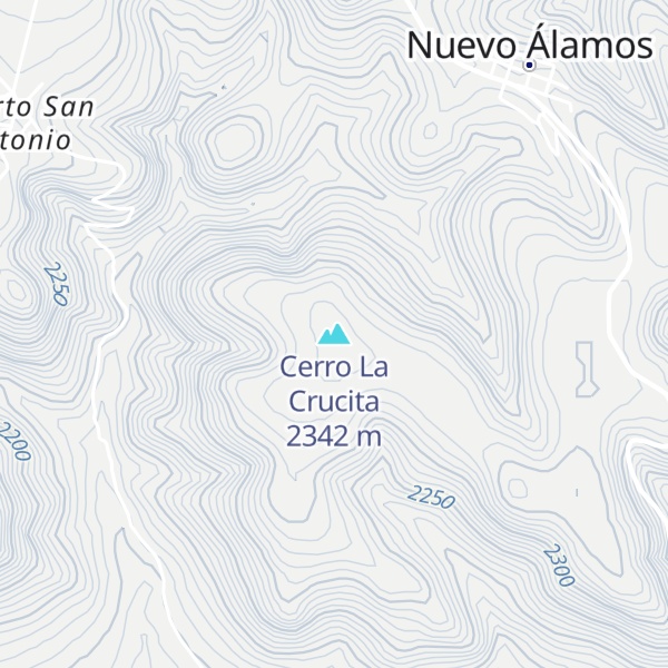 Map of Cerro La Crucita