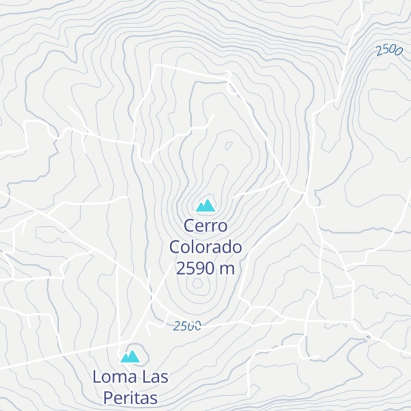 Map of Cerro Colorado